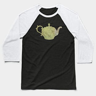 Iranian Teapot cut from 1891 map of Iran Baseball T-Shirt